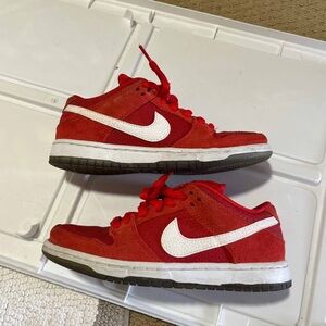 Nike Dunk Low Pro SB (2012) Challenge Red / White / University Blue Size 4